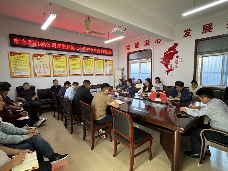 組織開(kāi)展黨的二十屆三中全會(huì)專(zhuān)題黨課